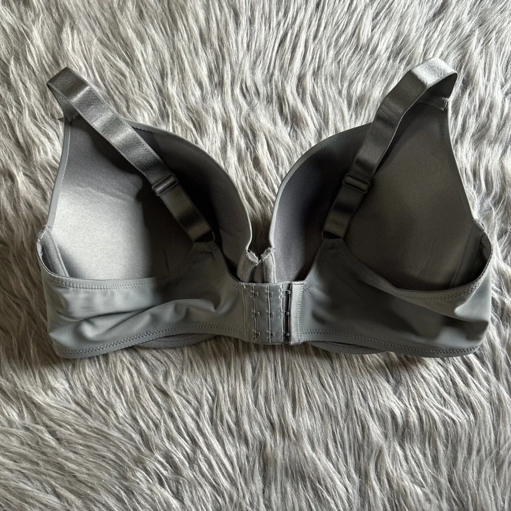 No‎ Boundaries Lightly Lined T-Shirt Bra Womens Size 42C Gray Underwire